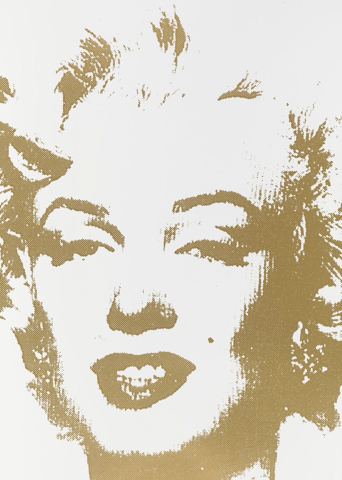 Catalog cover showing a Warhol head of Marilyn Monroe