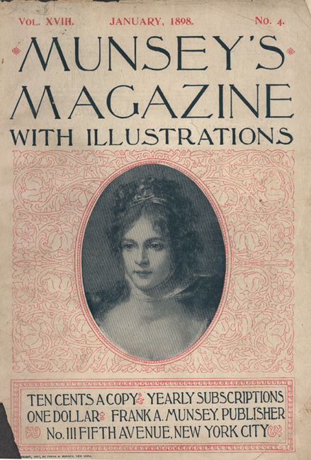 Munsey's Magazine cover featuring an illustrated female portrait