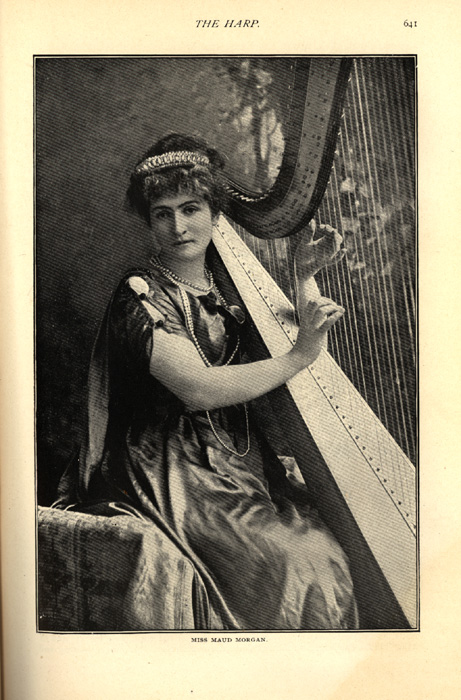 black and white photo of Miss Maud Morgan