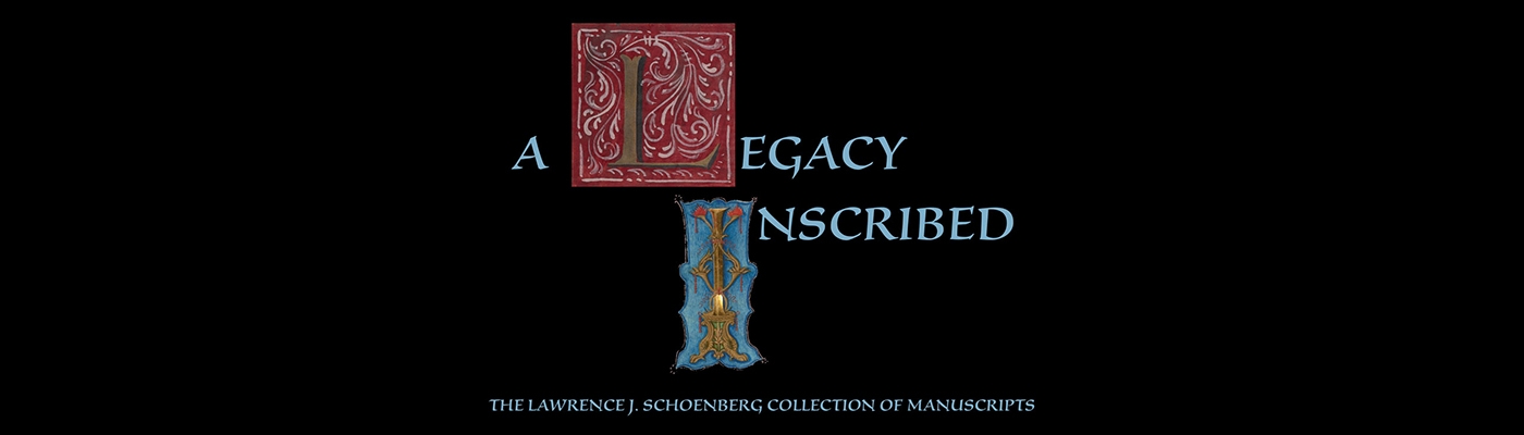 A Legacy Inscribed written using manuscript Initial L and initial I