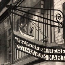 Original sign of the Gotham Book Mart
