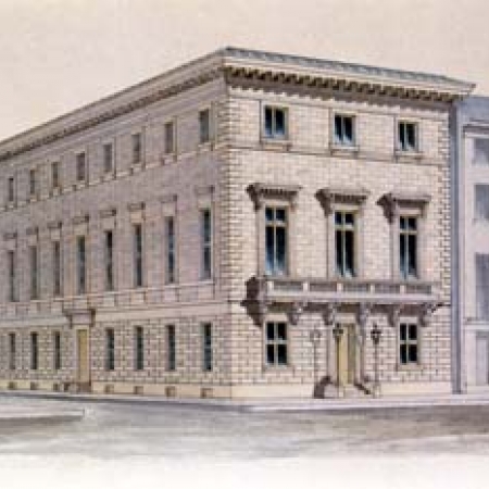 Watercolor of Athenaeum building