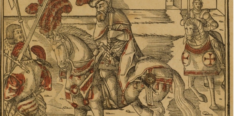 Woodcut of Prester John of the Indies