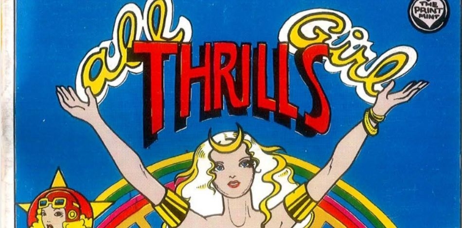 Cover of a comic book with the title in red and gold lettering; illustration depicts a woman with flowing silver hair with her arms raised