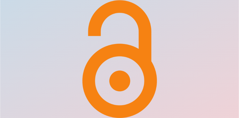 Orange illustration of an open lock 