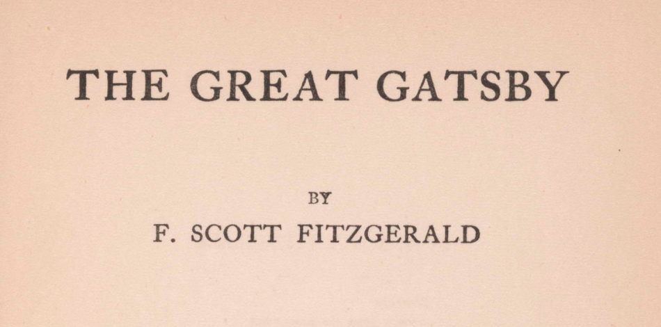 Title of page The Great Gatsby