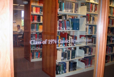 Class of 1974 Classics Resource Room