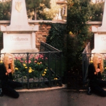 Amacher at Beethoven's tomb: Double image