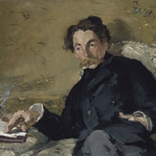 Édouard Manet, painting of Stéphane Mallarmé, 1876.  Collection of the Musée d' Orsay, Paris