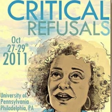 Critical Refusals conference poster by Mandy Newham