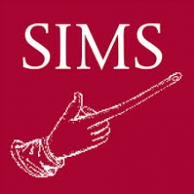 Manicule and acronym SIMS (Schoenberg Institute for Manuscript Studies)