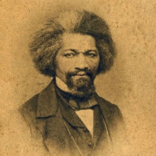Autographed photograph portrait of Frederick Douglass, Sadie Tanner Mossell Alexander Papers, University of Pennsylvania Archives