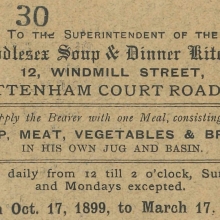 Middlesex Soup & Dinner Kitchen, 1899