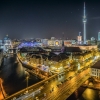 Photograph of Berlin at night