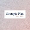 Strategic Plan 2020-2025 icon against a map image