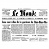 "No news from the garrison of Dien-Bien-Phu", Le Monde page image : 10 May 1954, page 1 above the fold