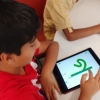 Child using Bangla language software