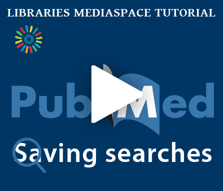 Pubmed: Saving Searches