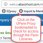 shows location of bookmarklet in a browser toolsbar